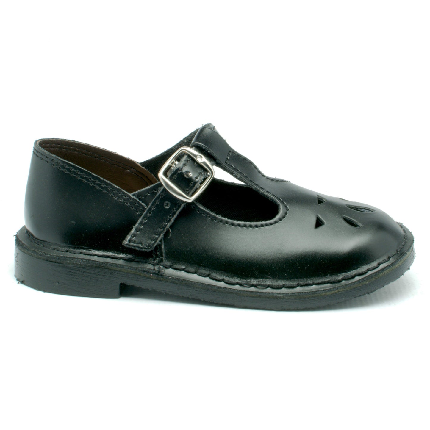 Kids baby doll vellies black