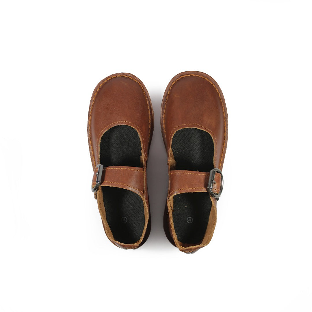 Buckle Pumps - Classic Brown