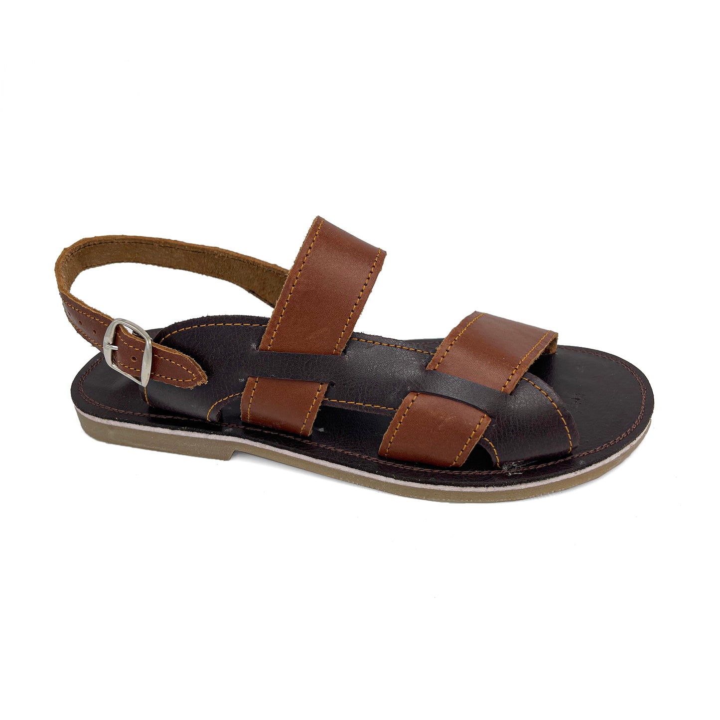 Men's Leather Buckle Sandals