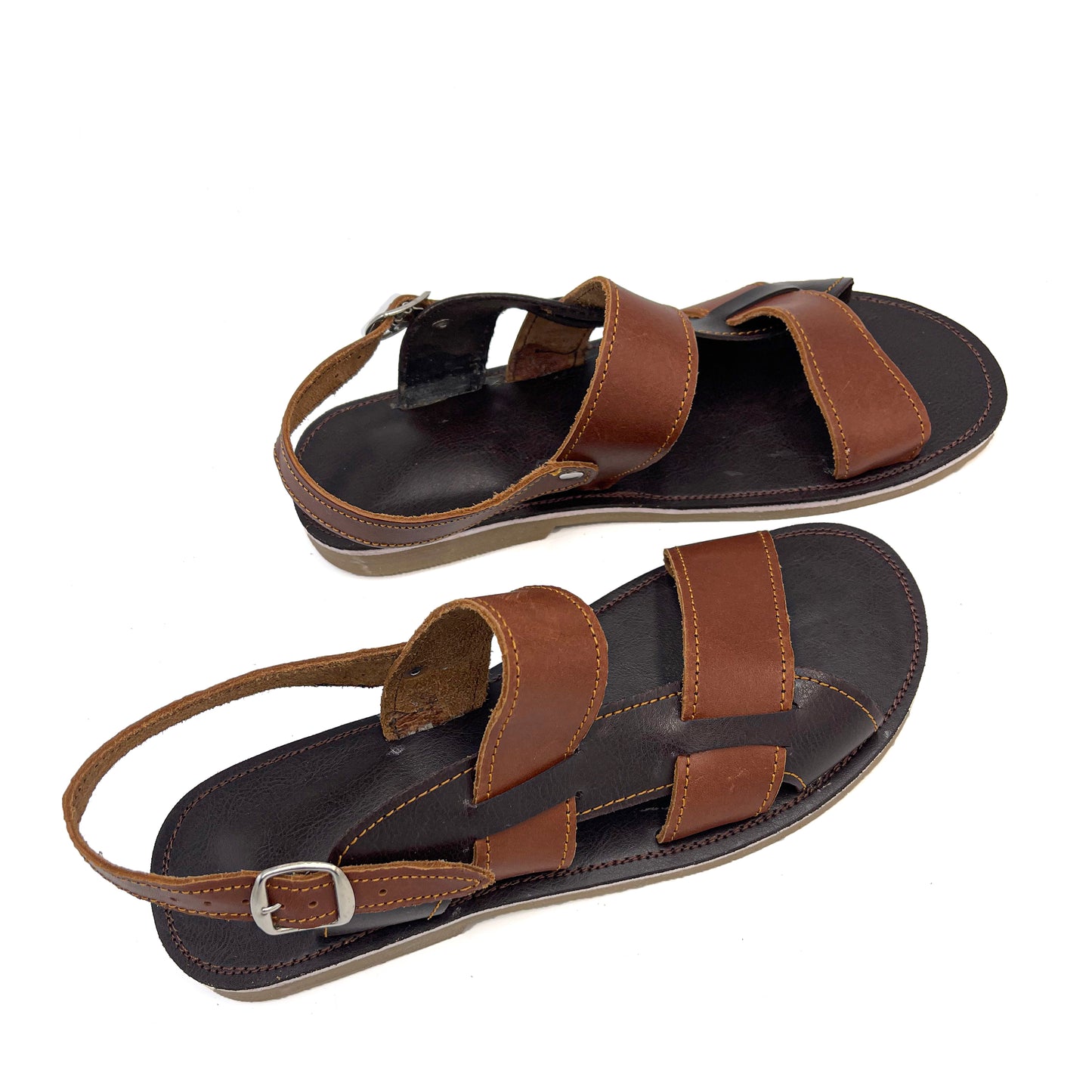 Men's Leather Buckle Sandals