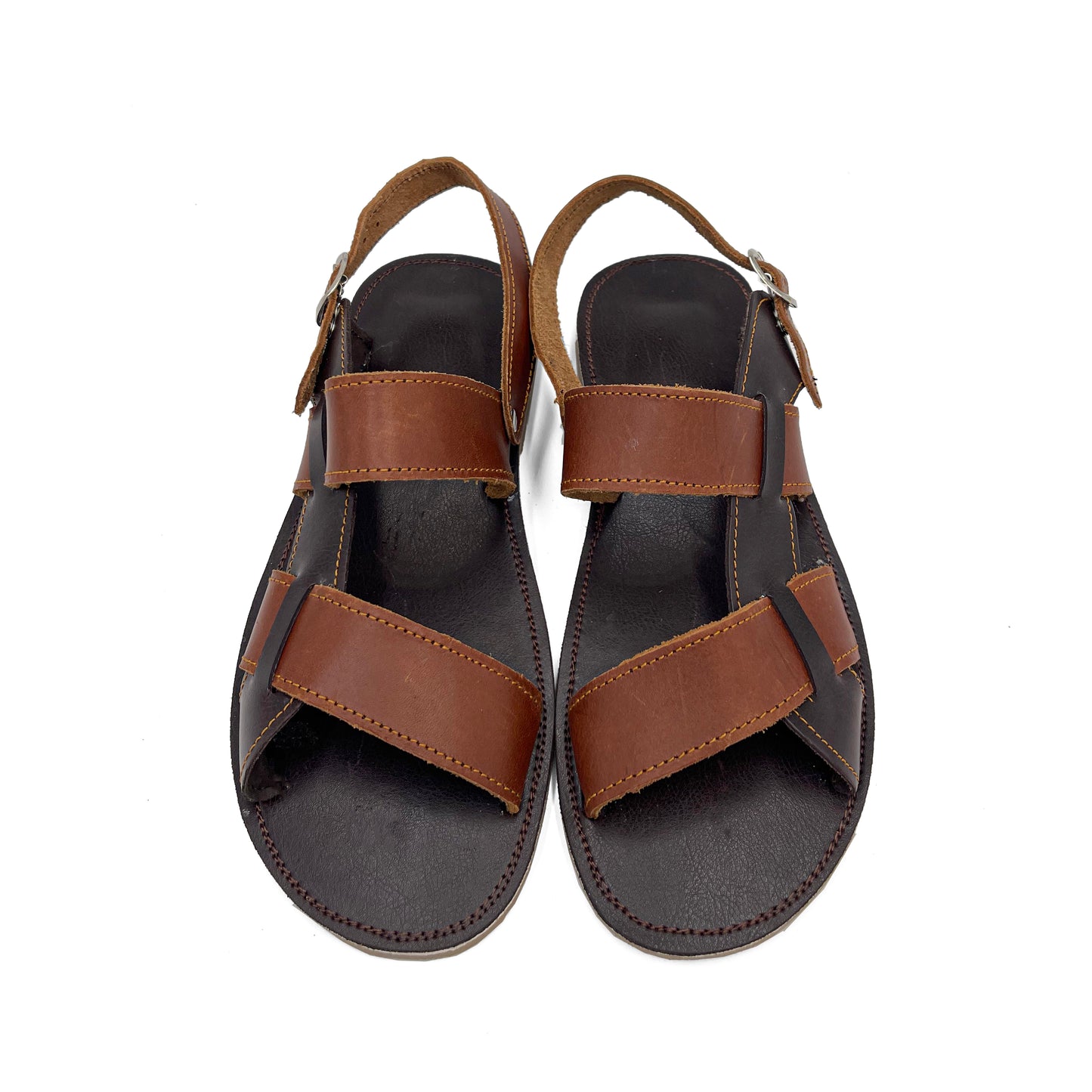 Men's Leather Buckle Sandals