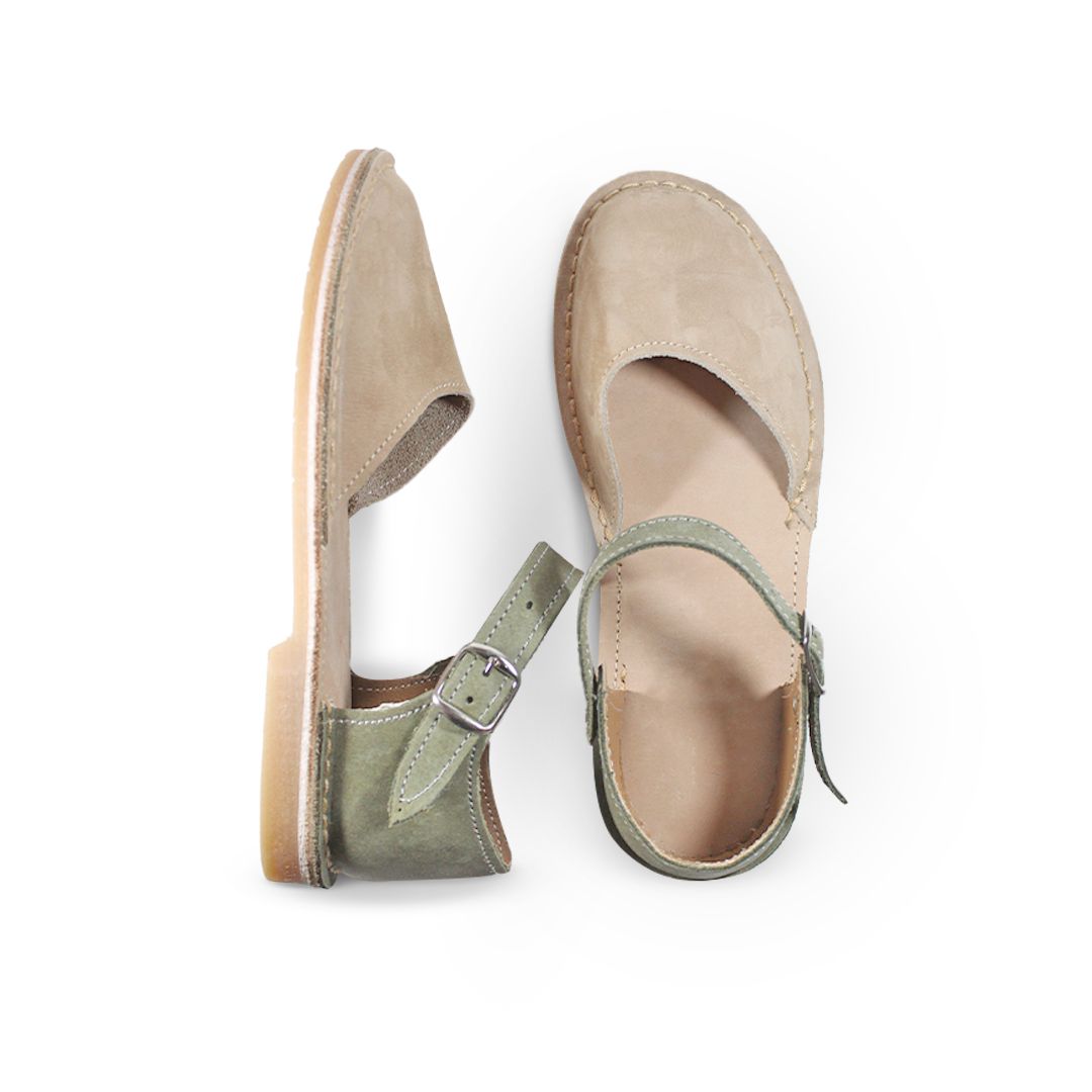 Nomad Leather Sandals - Nude