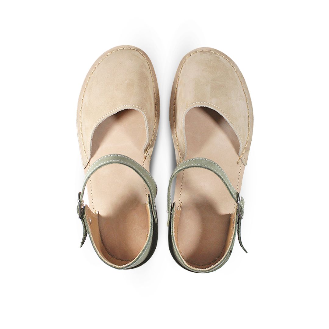 Nomad Leather Sandals - Nude
