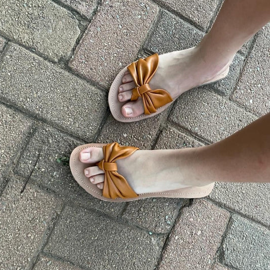 Butterfly Sandals - tan