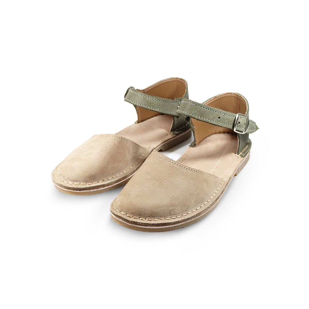 Nomad Leather Sandals - Nude