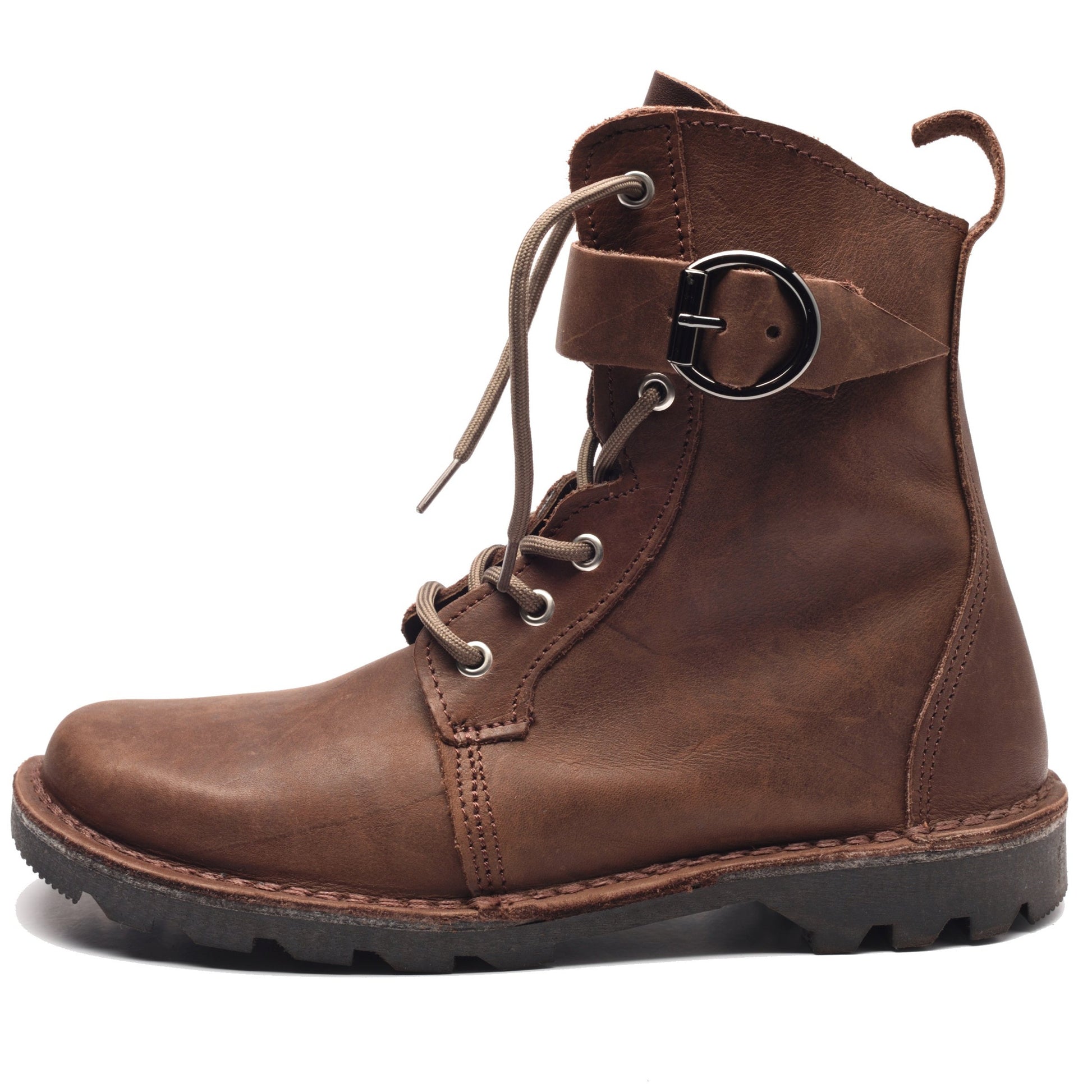 Bucklestep Vellies - Dark brown