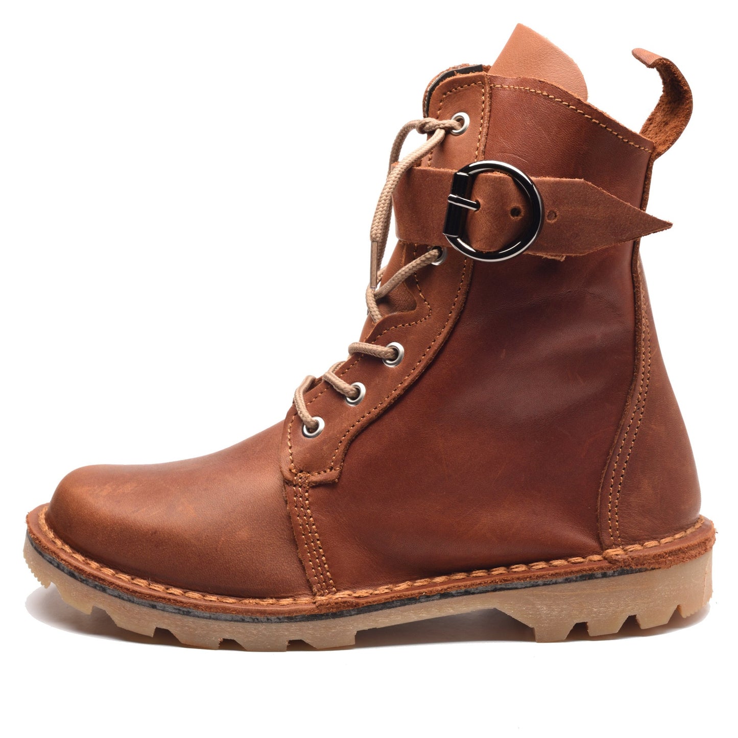 Bucklestep Vellies - Red Tan