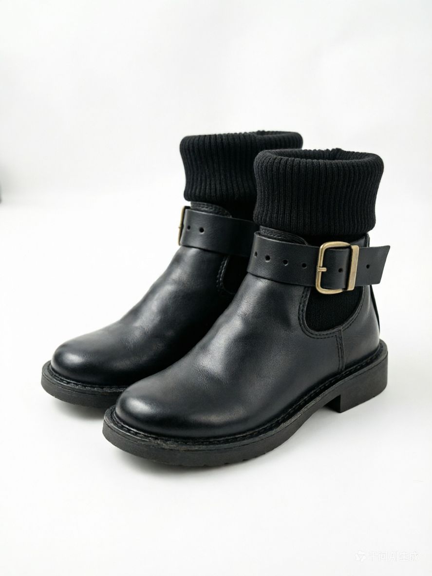 Leather  & Wool Winter Boots