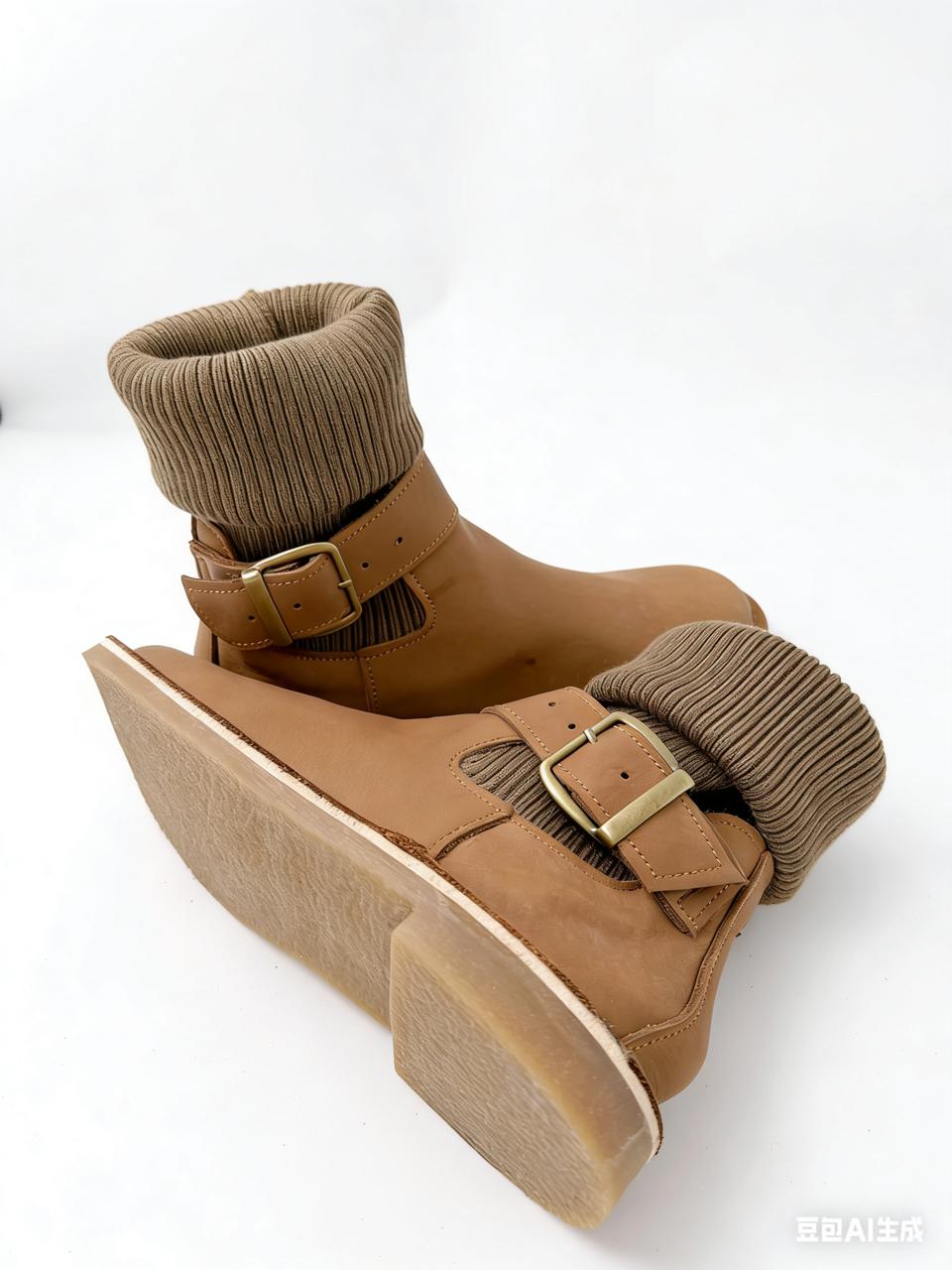 Leather  & Wool Winter Boots