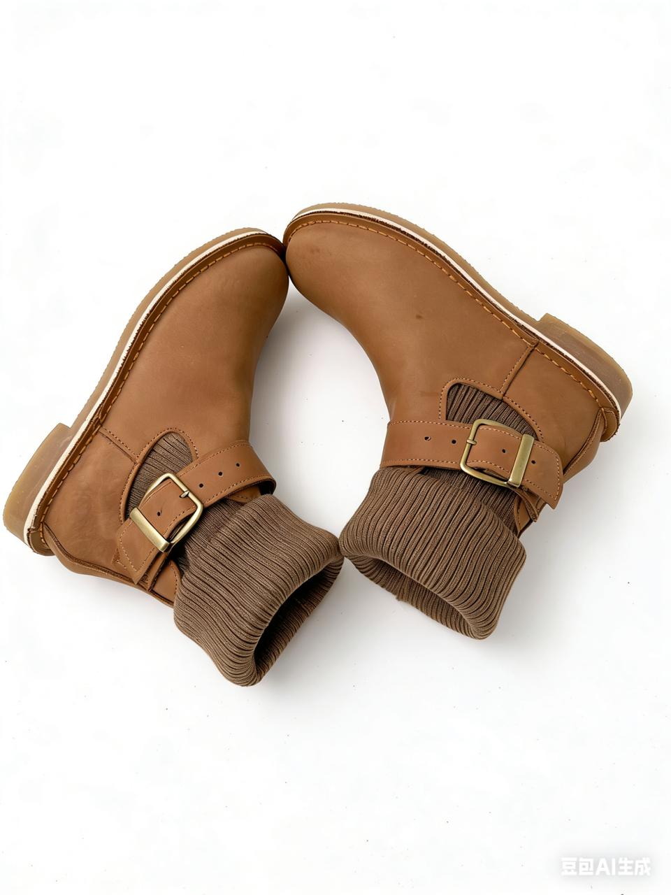 Leather  & Wool Winter Boots