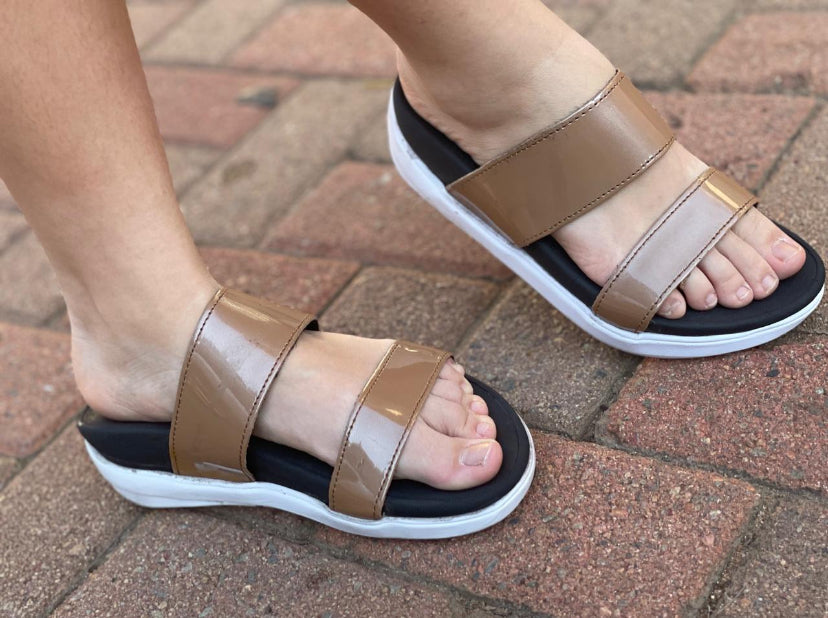 Ladies Urban Sandals - Peach lifestyle