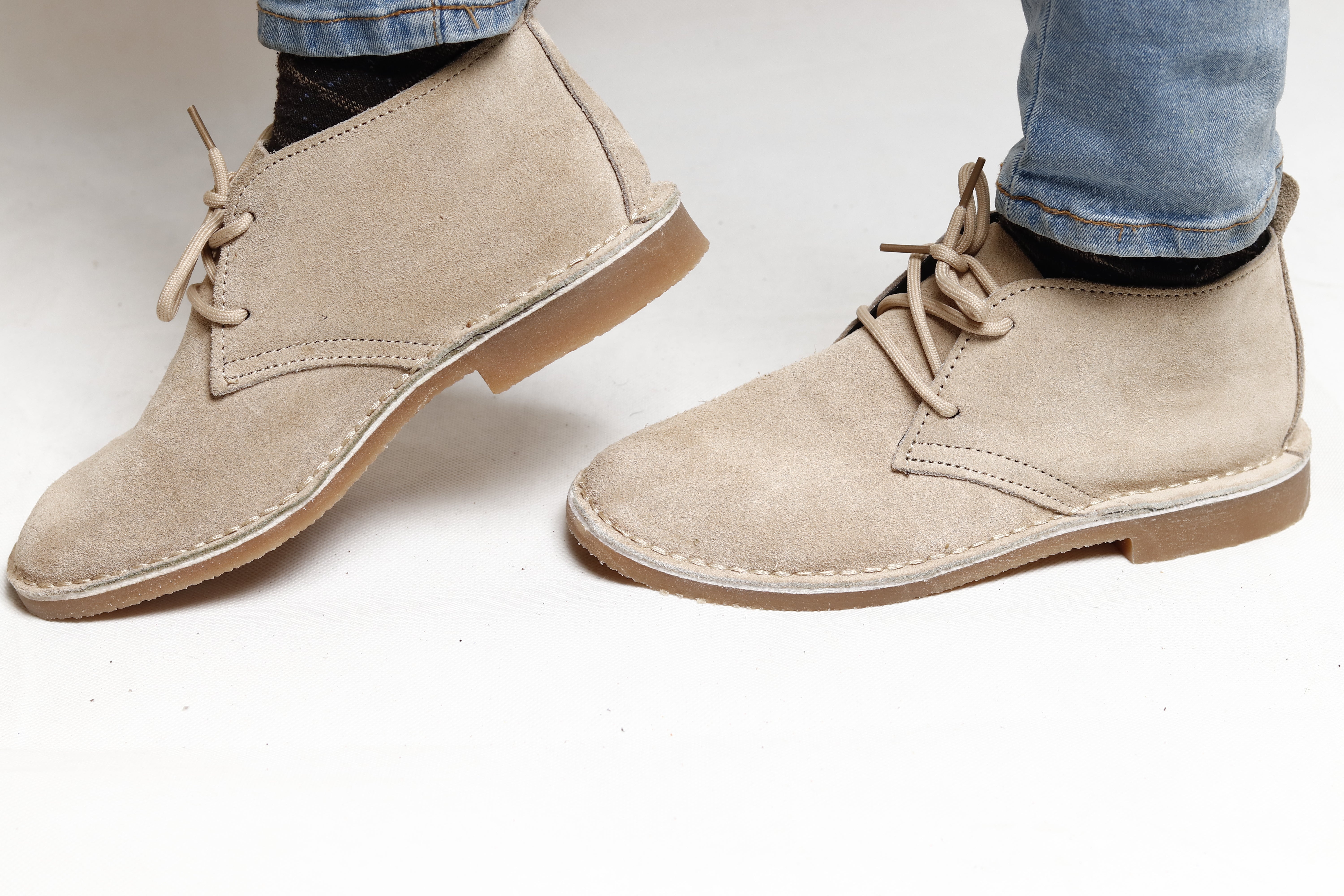 Classic Vellies - Stone suede