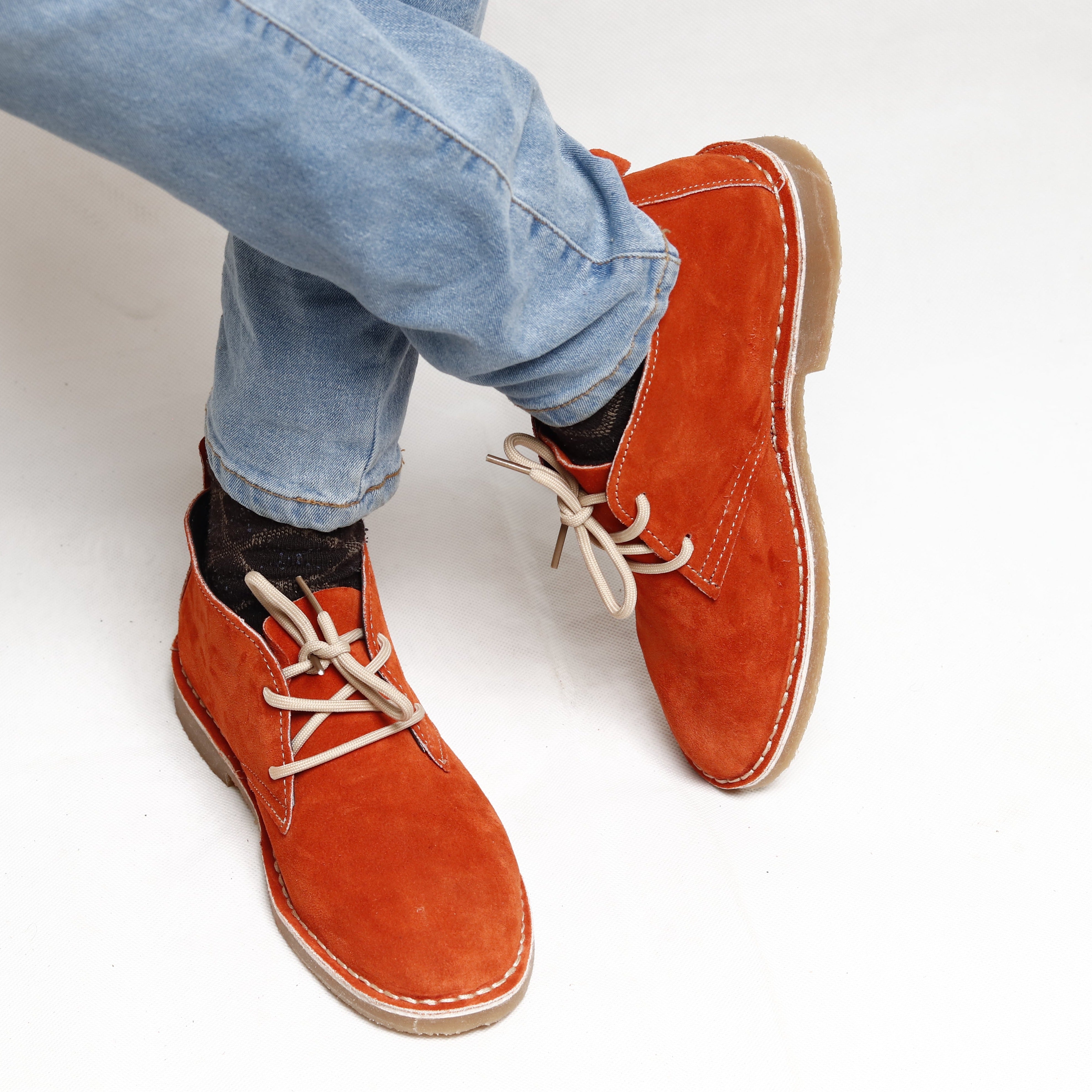 Classic Vellies - Orange Suede