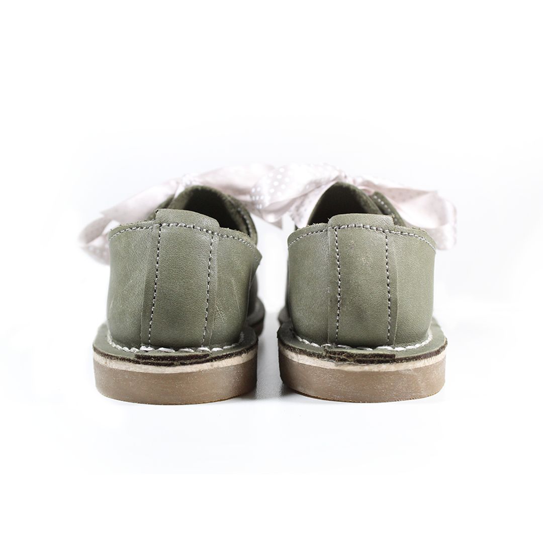 One lace vellies - olive 2