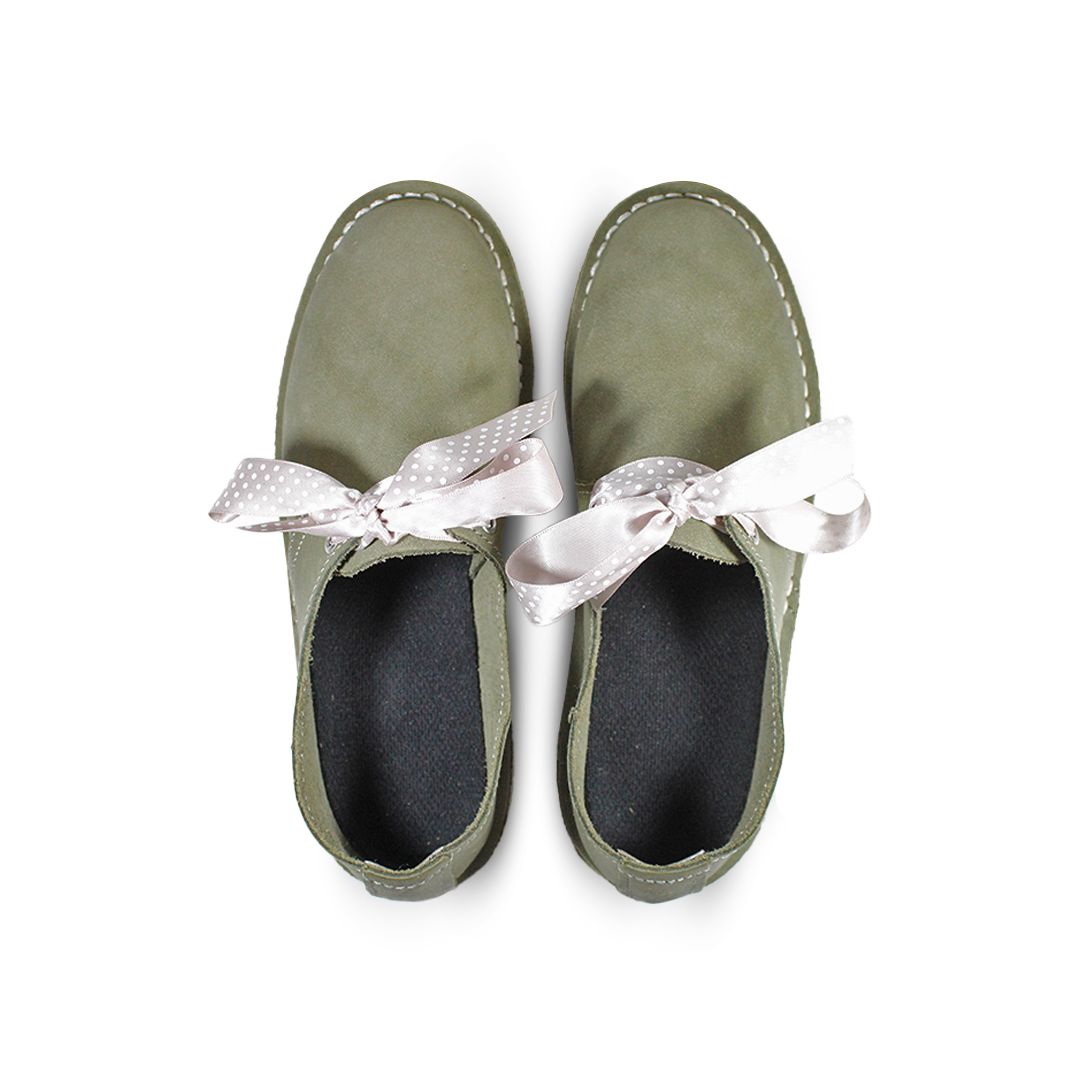 One lace vellies - olive 3