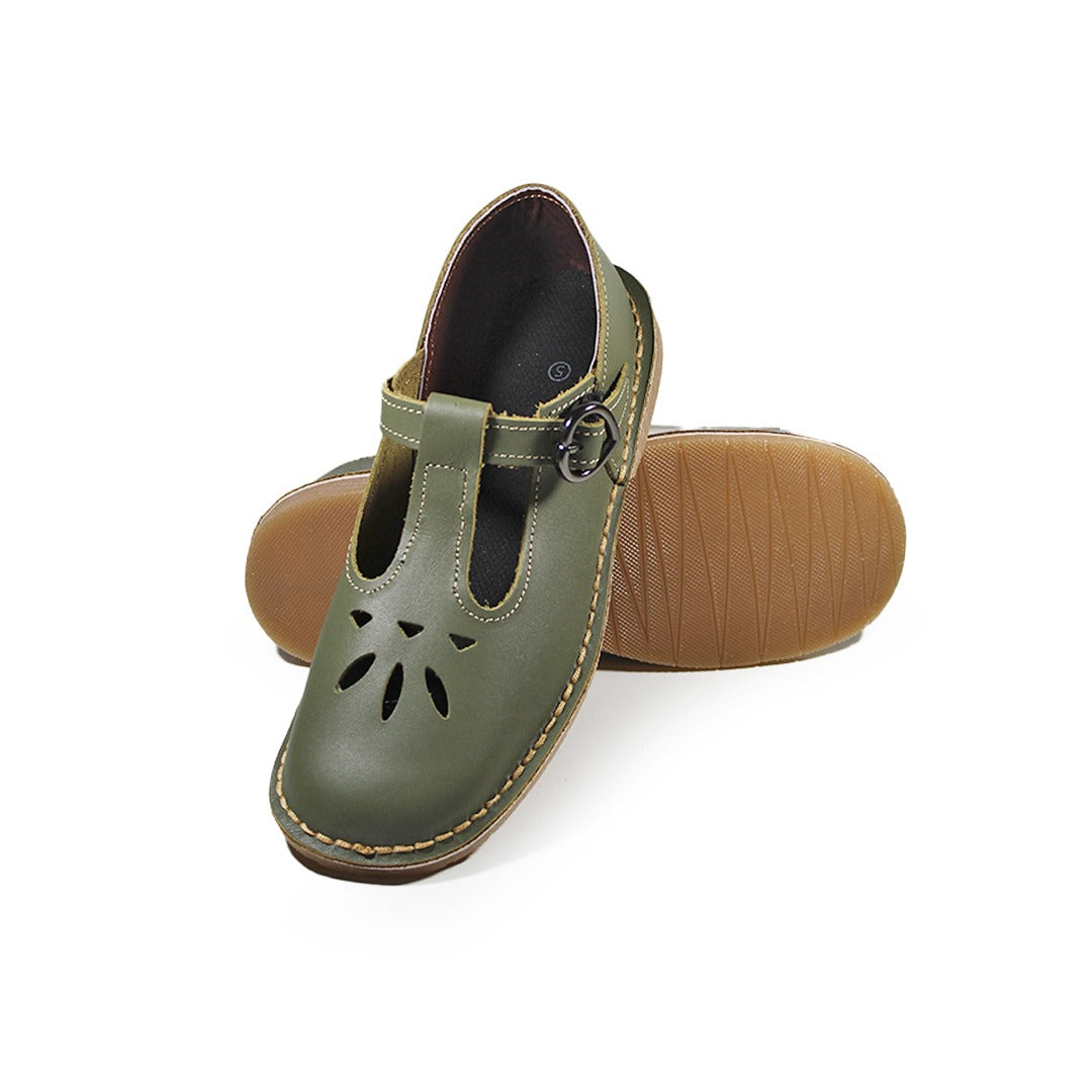 Baby Doll Vellies - Olive Green