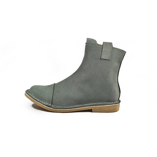 Zipp Ankle Booties - Grey