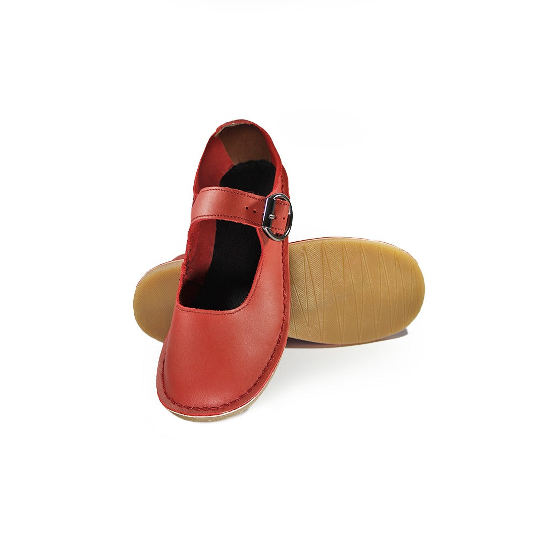 Buckle Pumps - Red