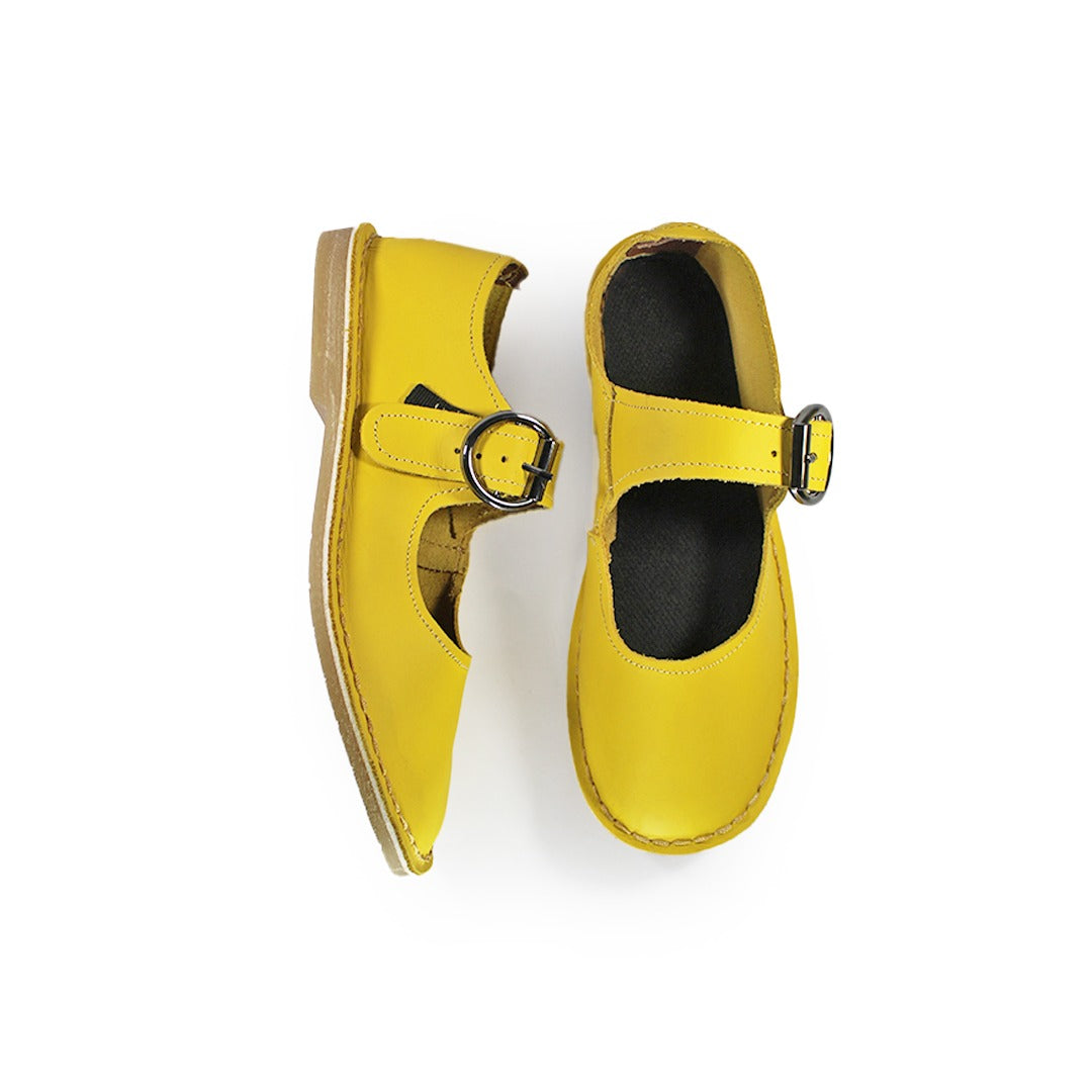 Buckle Pumps - Yellow