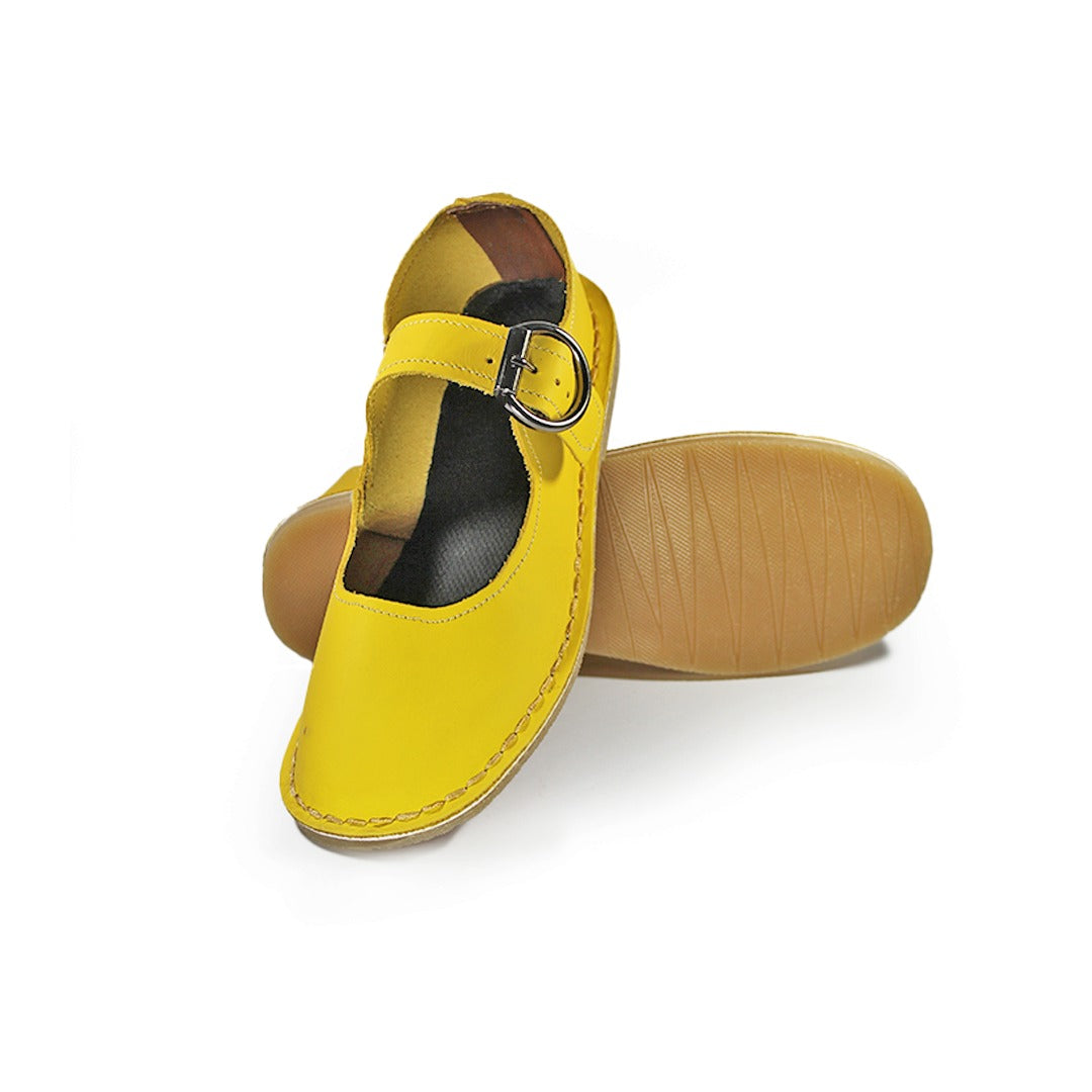 Buckle Pumps - Yellow