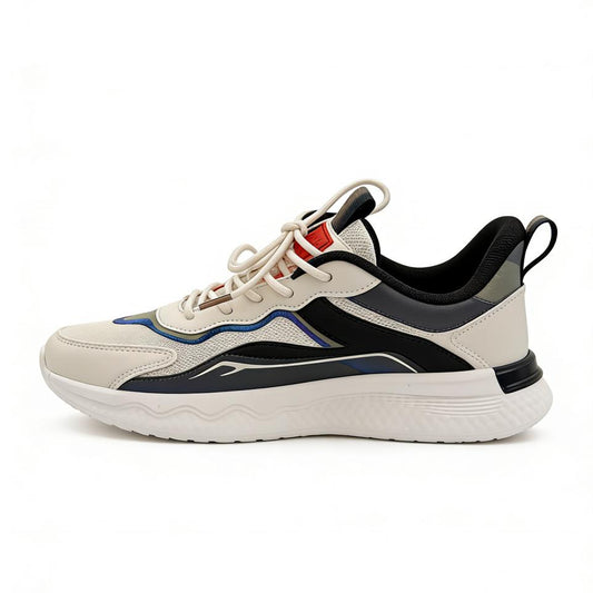 Light blue sneaker with white sole on a white background