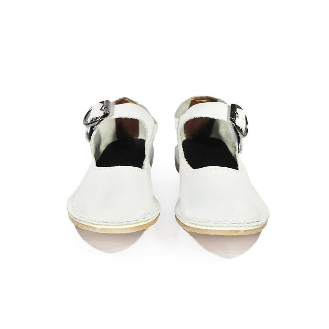 Buckle Pumps - White