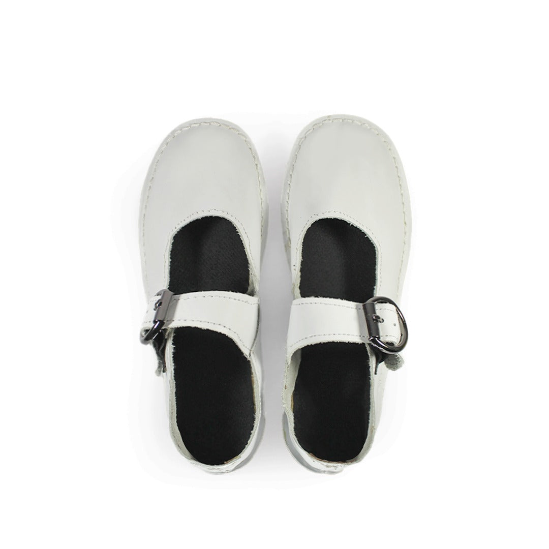 Buckle Pumps - White