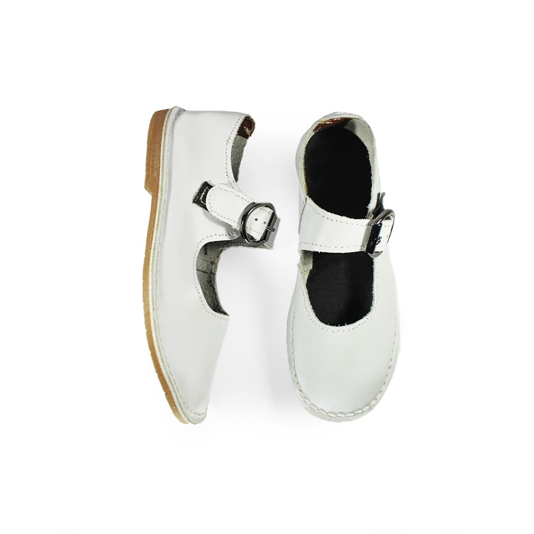 Buckle Pumps - White
