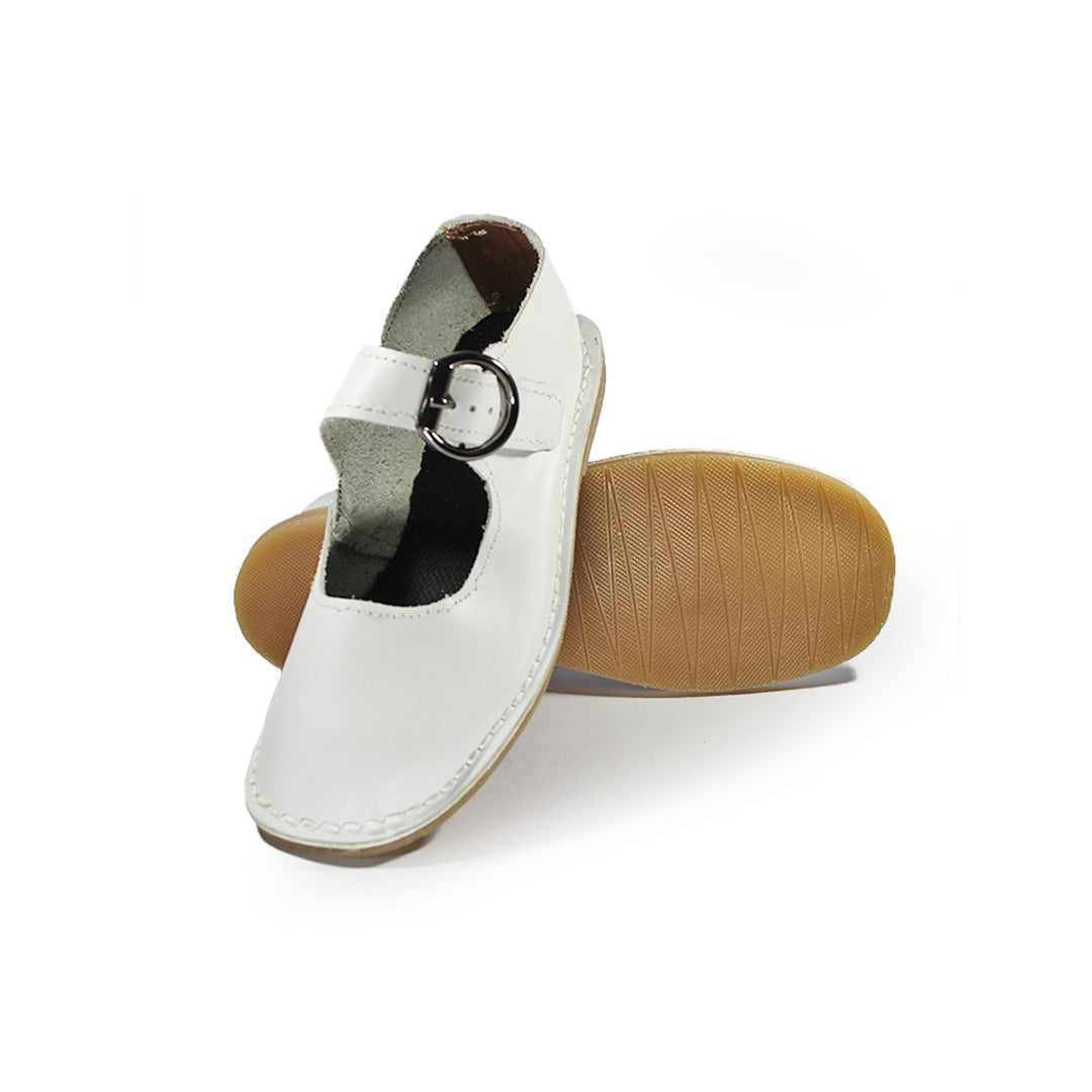 Buckle Pumps - White