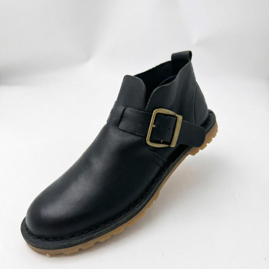 Ladies Crossover Buckle Bootie
