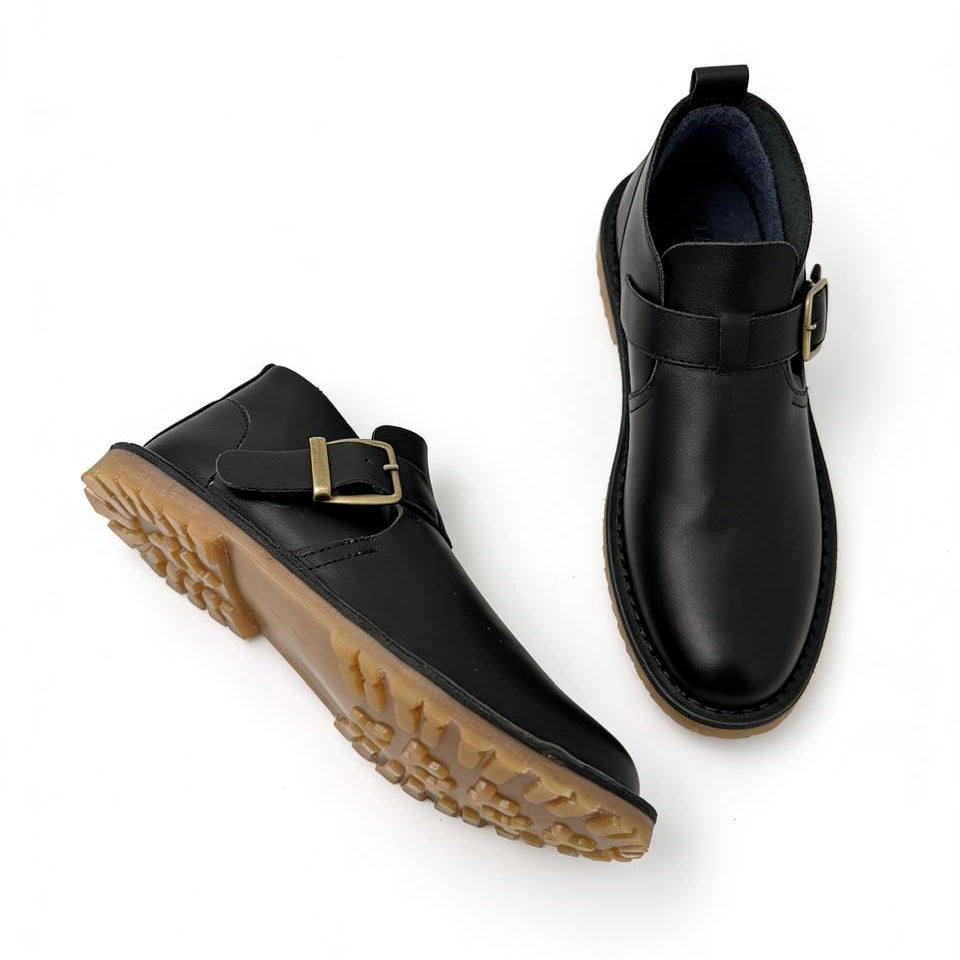 Ladies Crossover Buckle Bootie