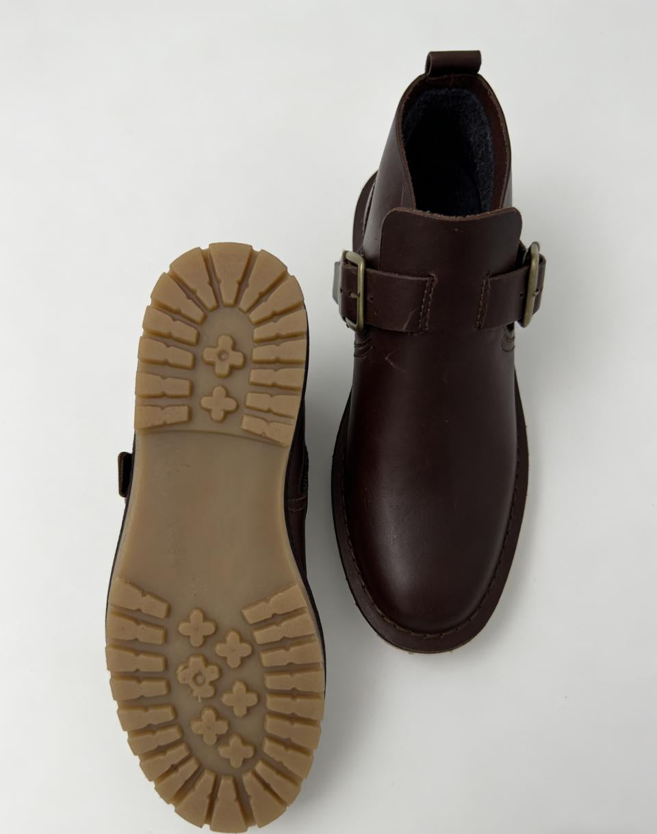 Ladies Crossover Buckle Bootie