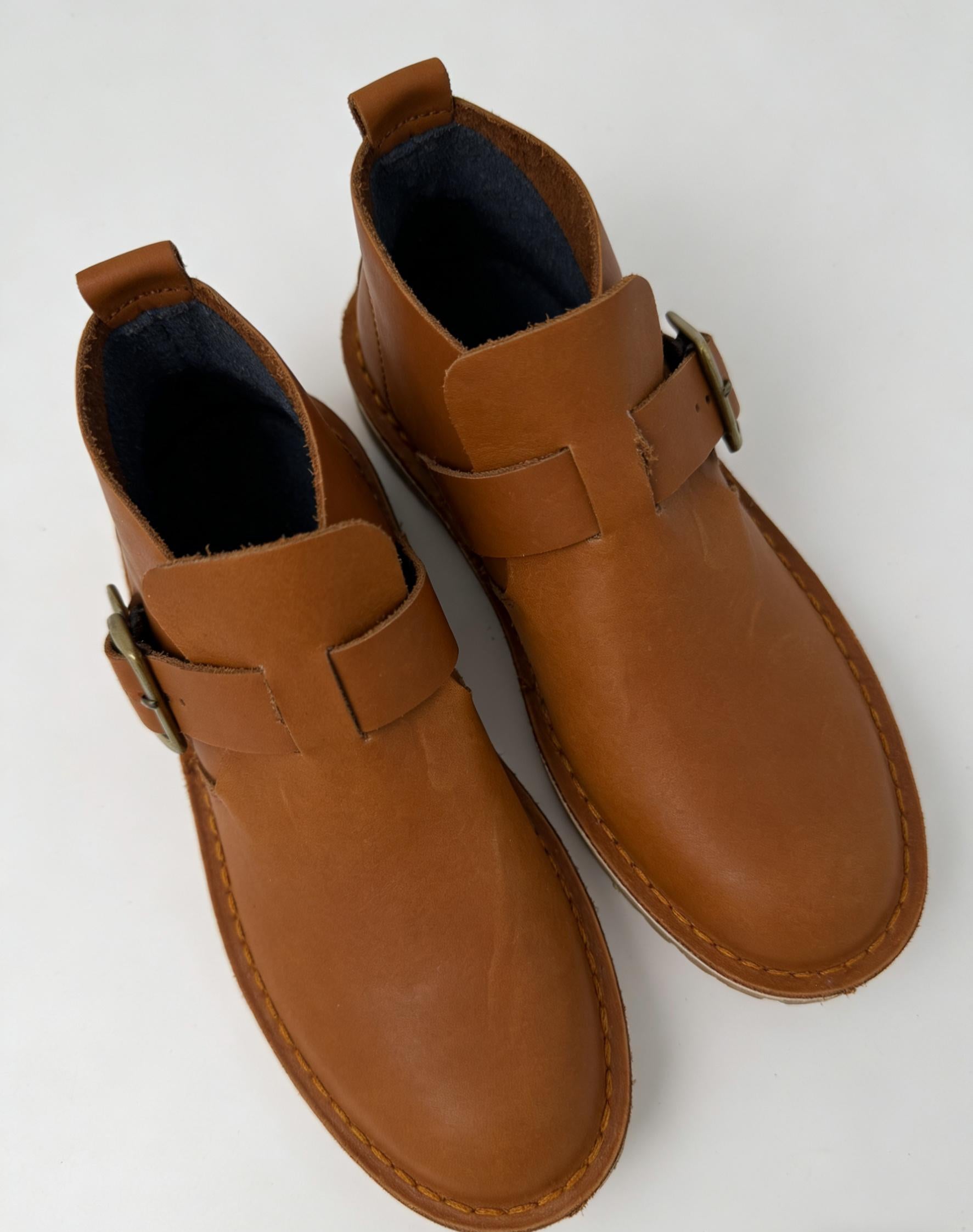 Ladies Crossover Buckle Bootie
