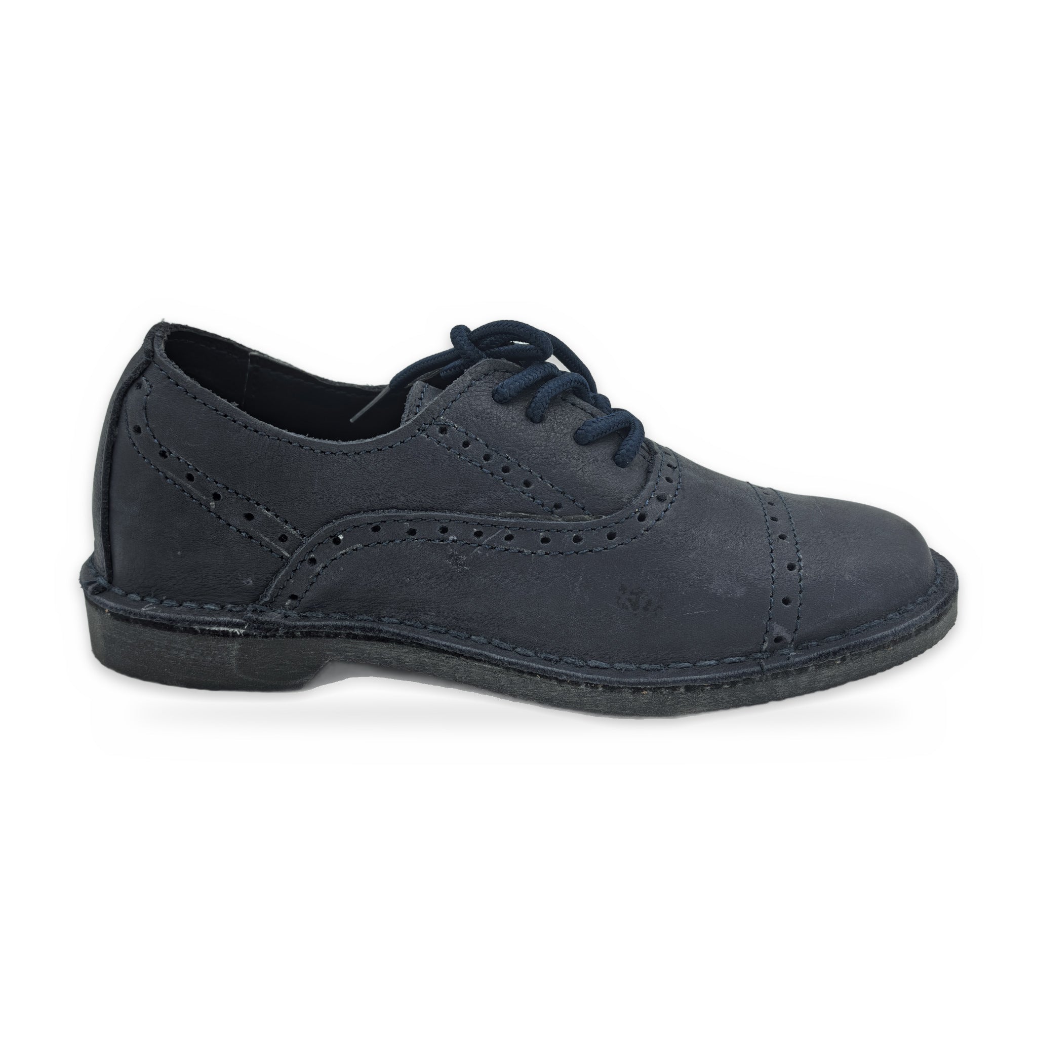 Two-Tone Saddle Lace-Ups – Navy