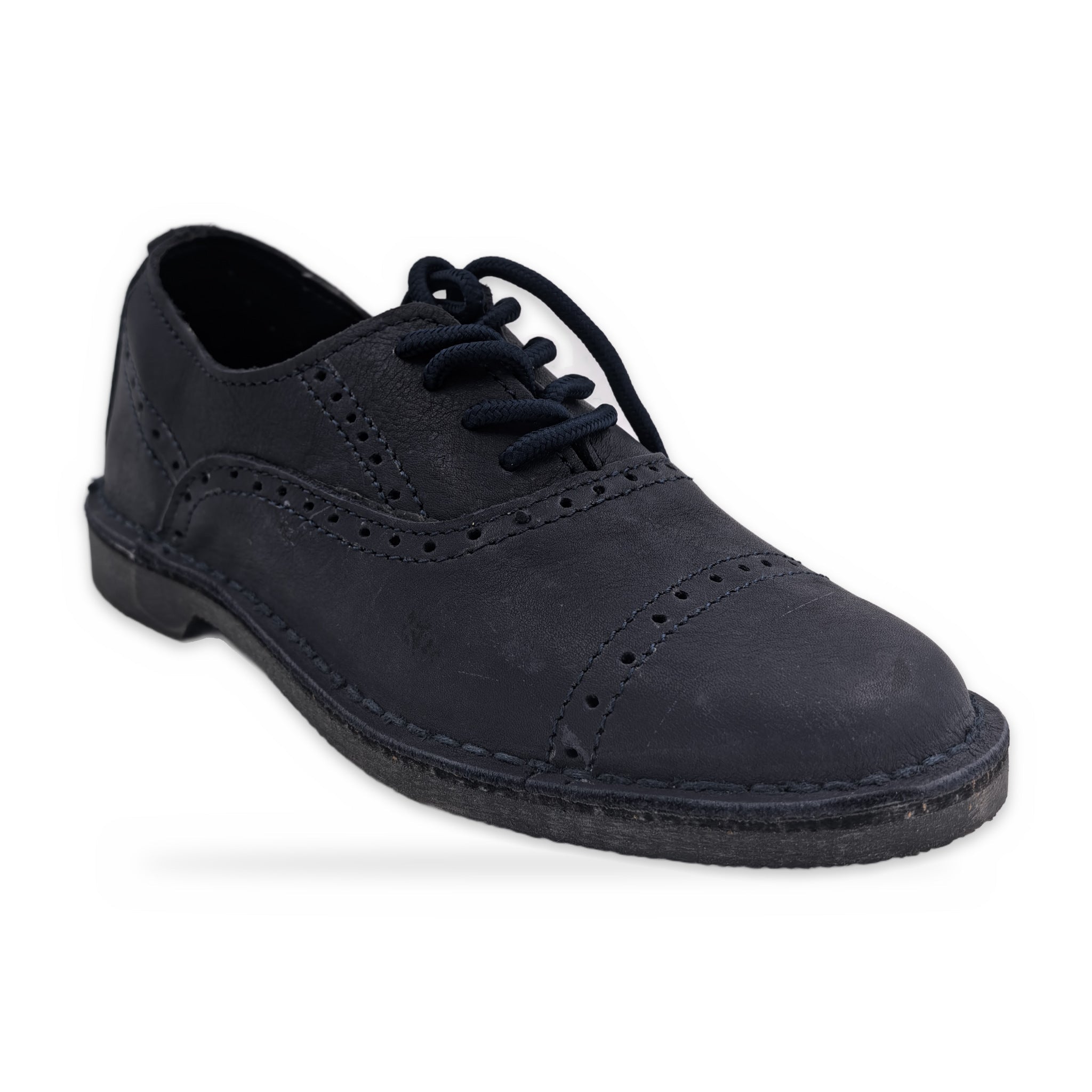 Two-Tone Saddle Lace-Ups – Navy