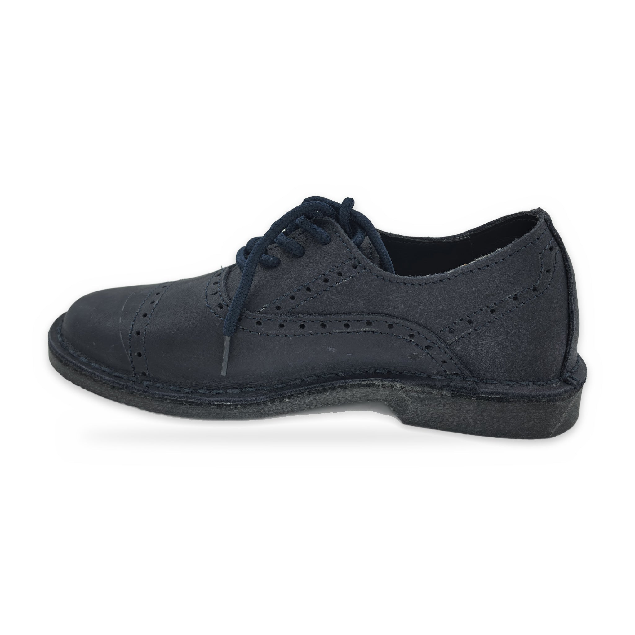 Two-Tone Saddle Lace-Ups – Navy