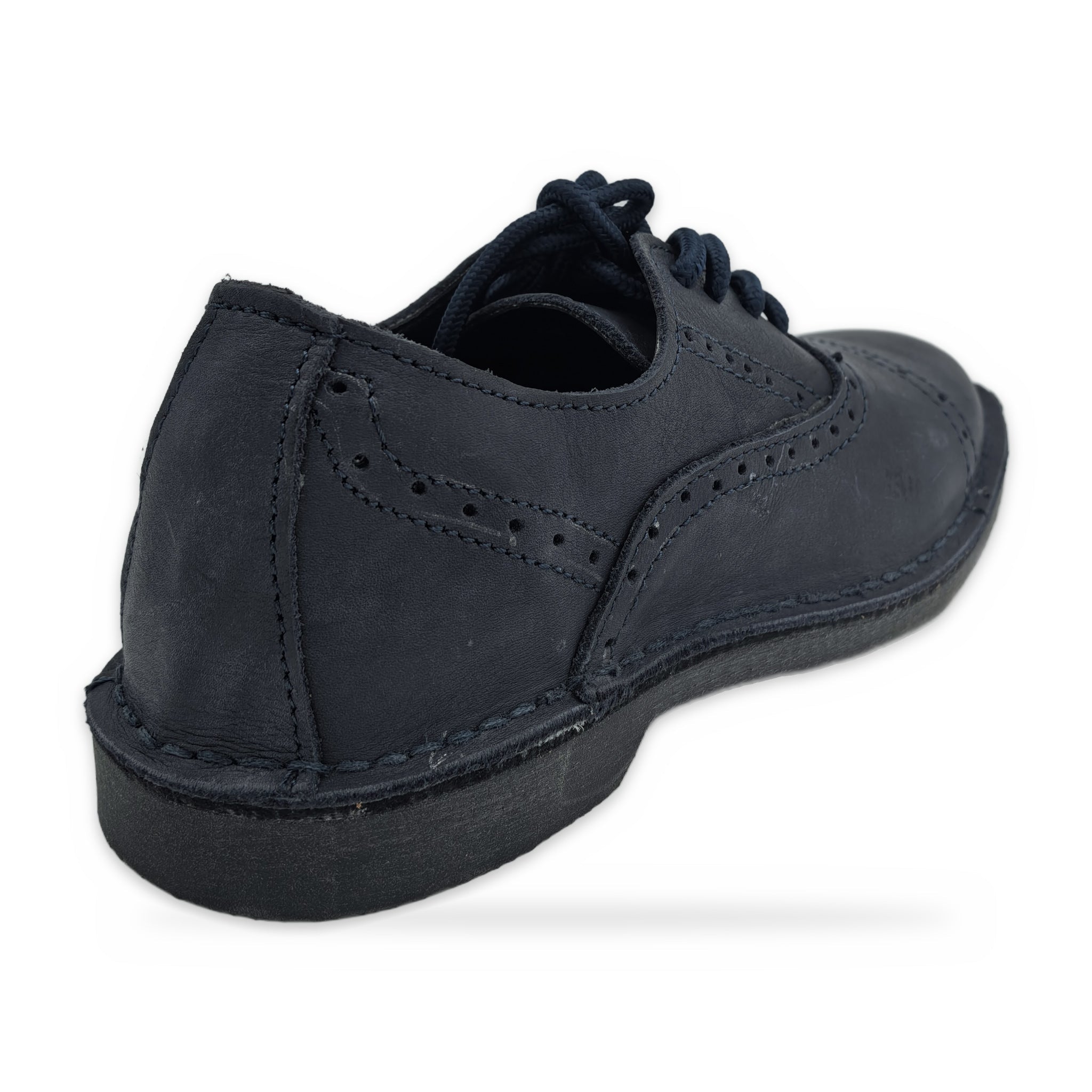 Two-Tone Saddle Lace-Ups – Navy