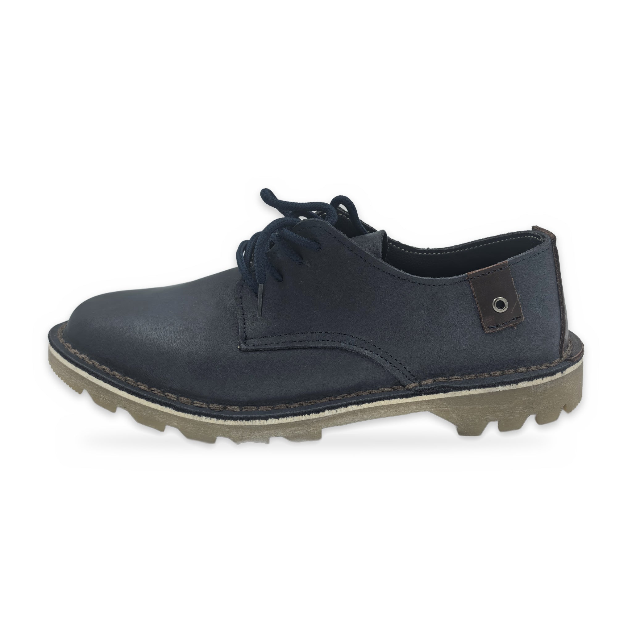 Button Tab Derby Vellies – Navy