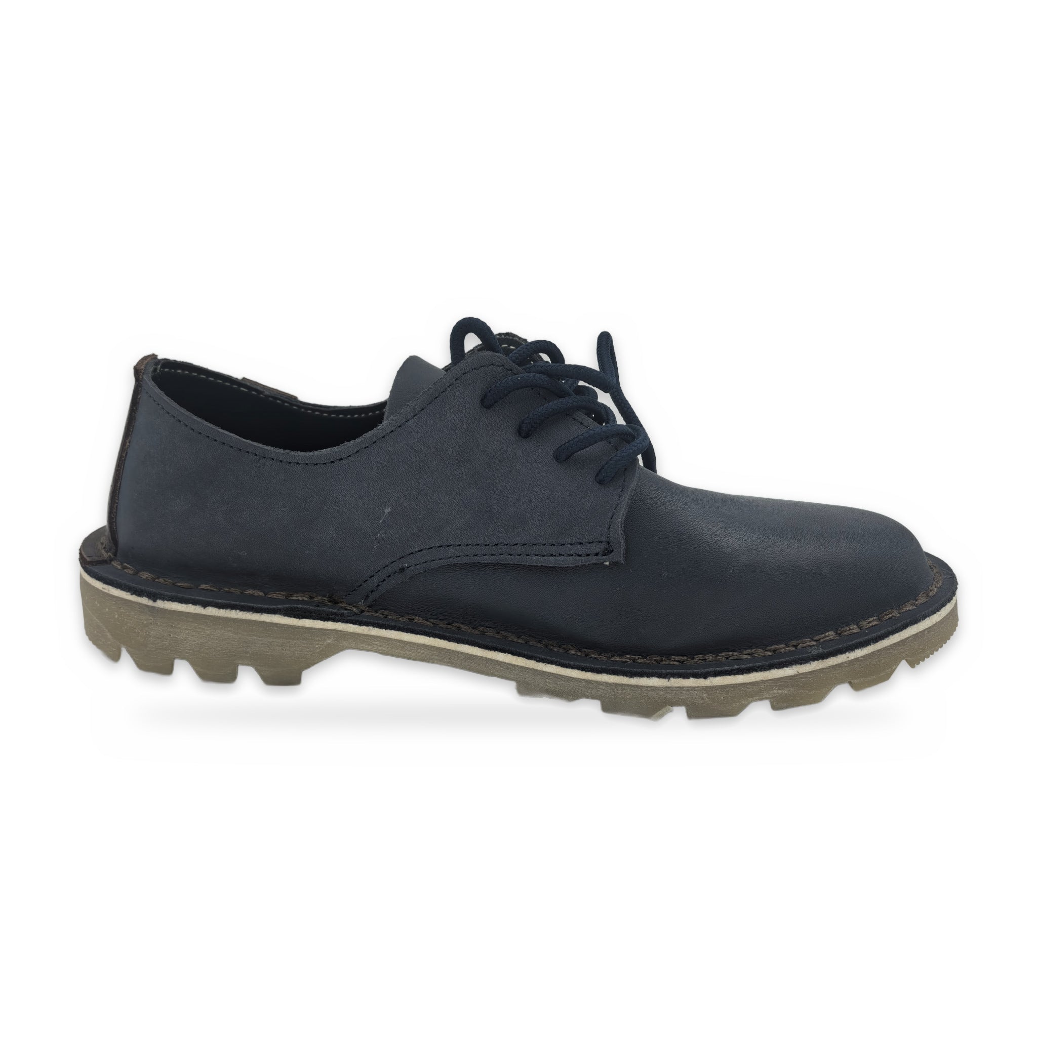 Button Tab Derby Vellies – Navy