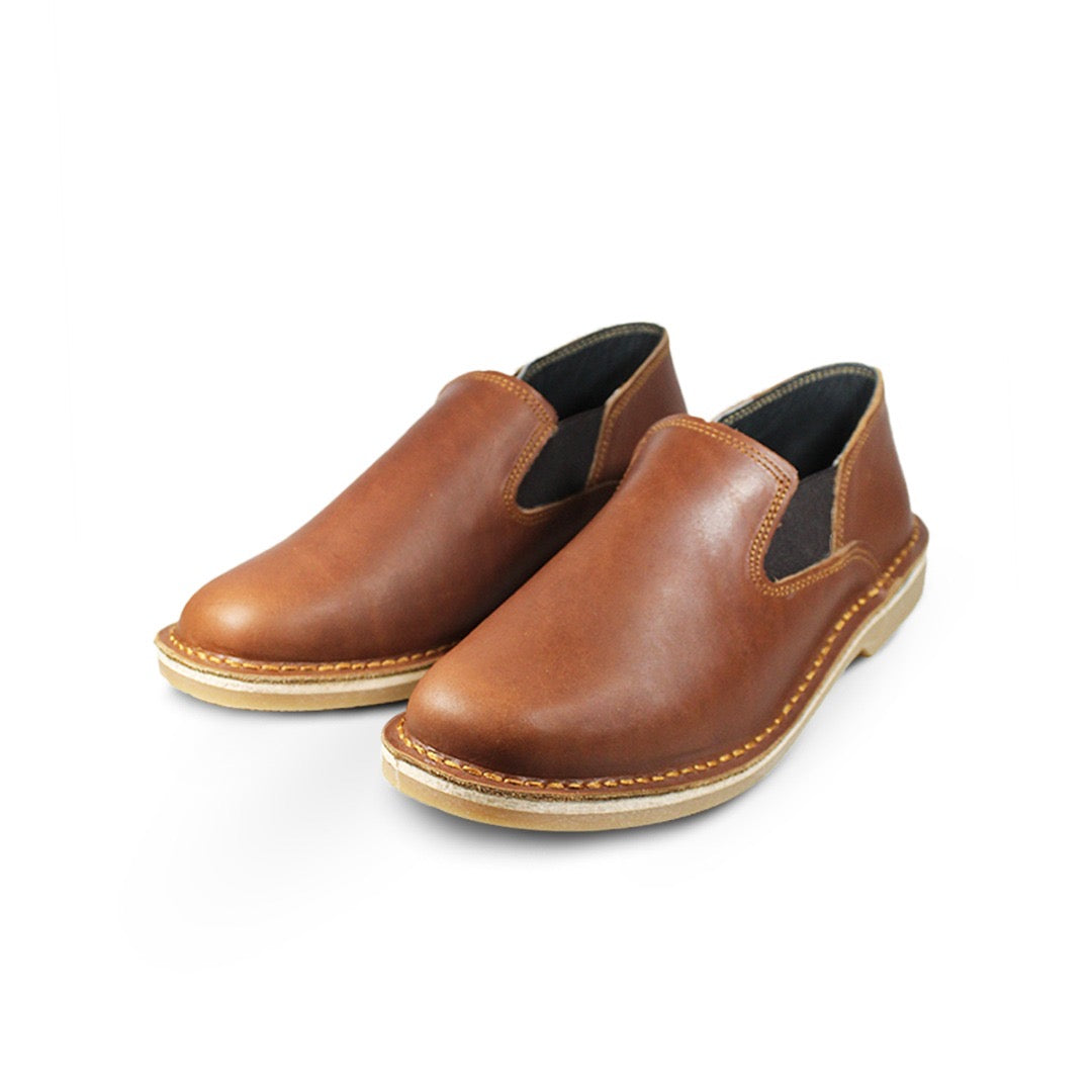 Slip-on Vellies - Cognac