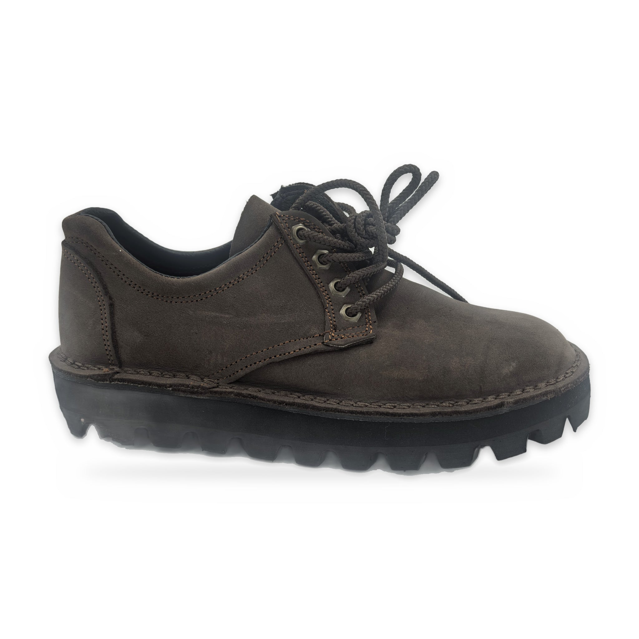 Chunky Sole Leather Derby – Brown