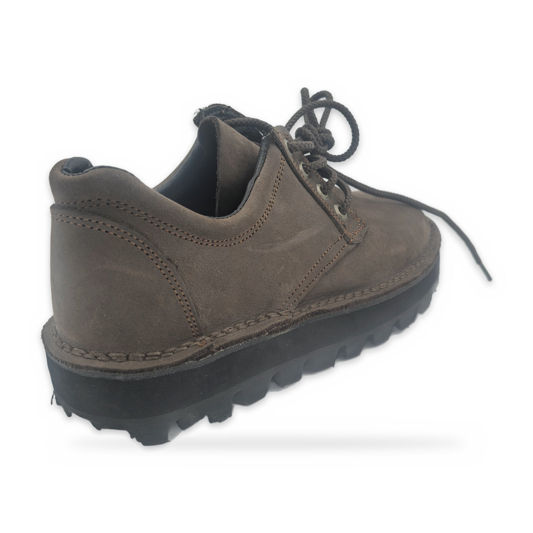 Chunky Sole Leather Derby – Brown
