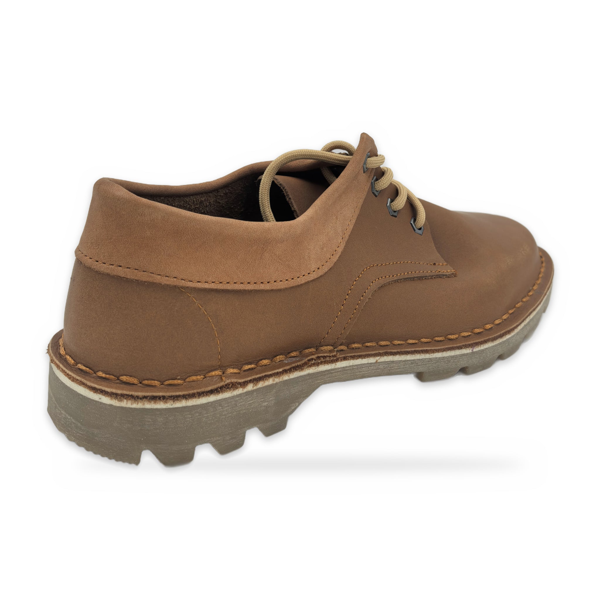 Padded Collar Derby Vellies – Tan