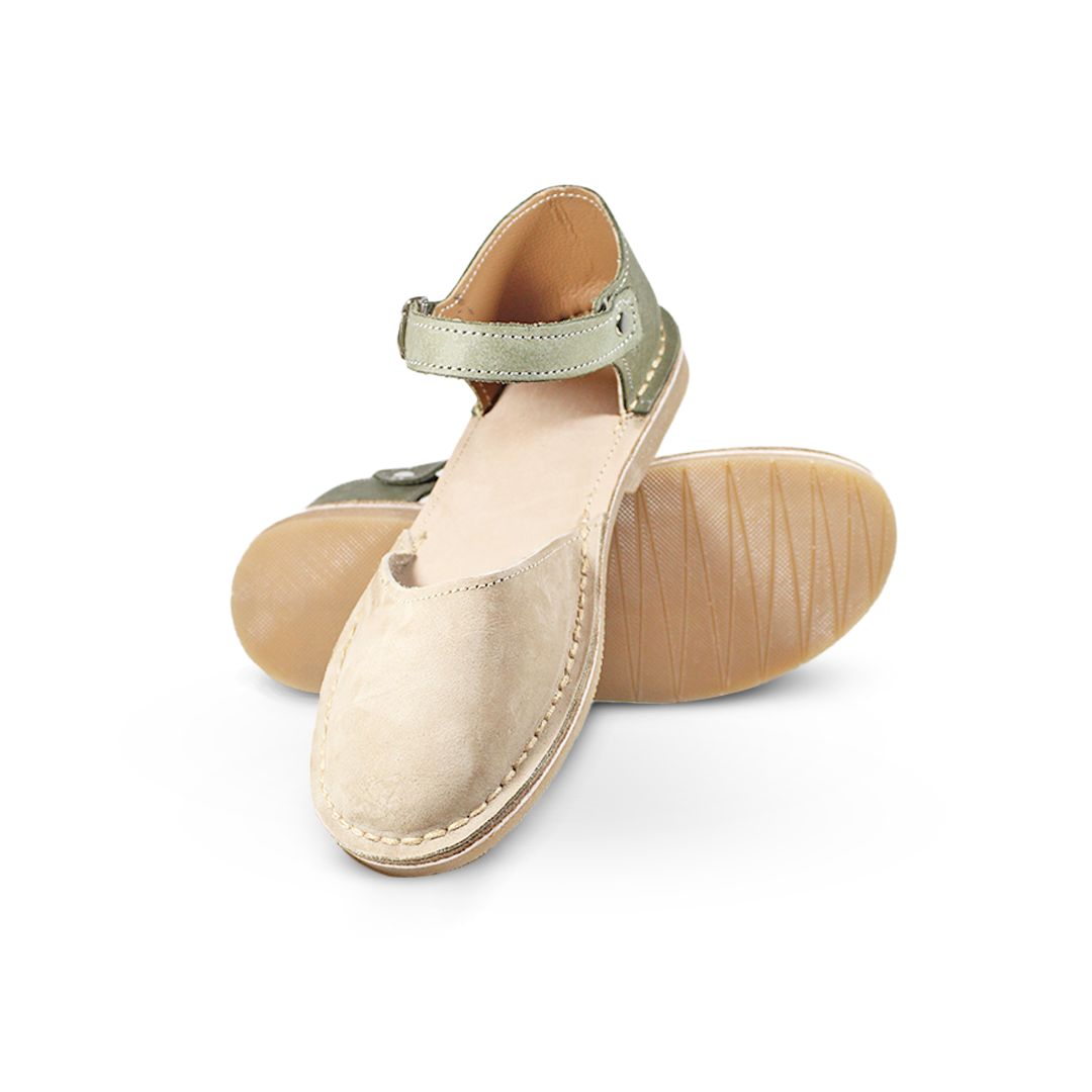 Nomad leather sandals - Nude