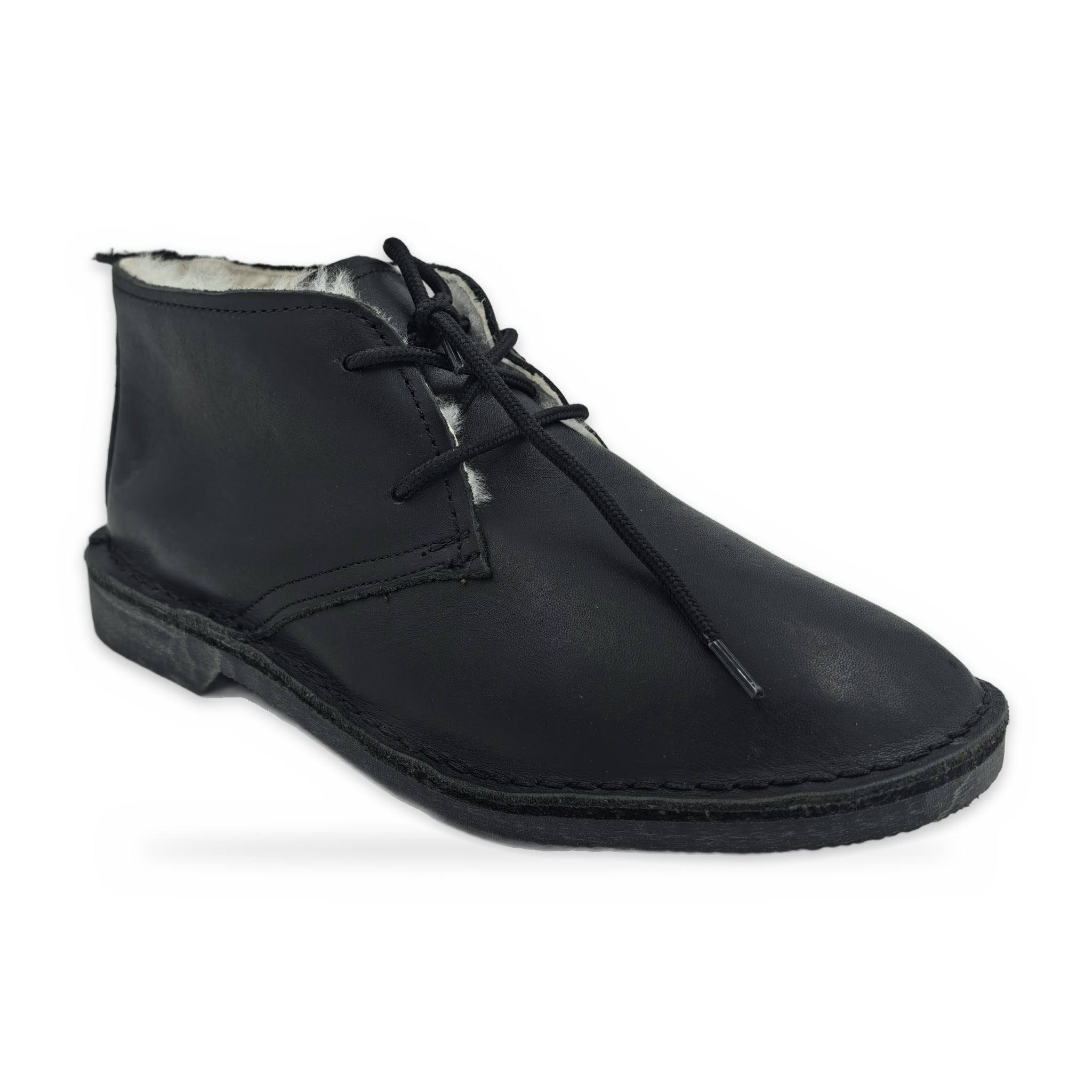 Ladies Wool-lined Farmers Vellies – Black