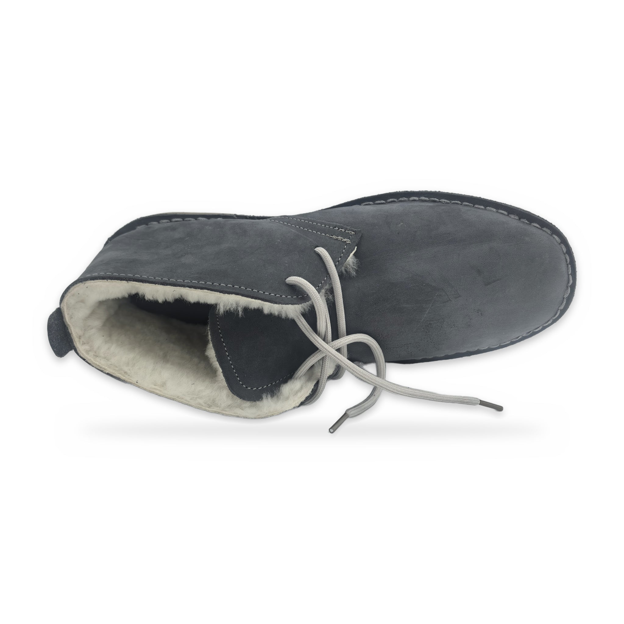 Ladies Wool-lined Farmers Vellies – Grey Suede