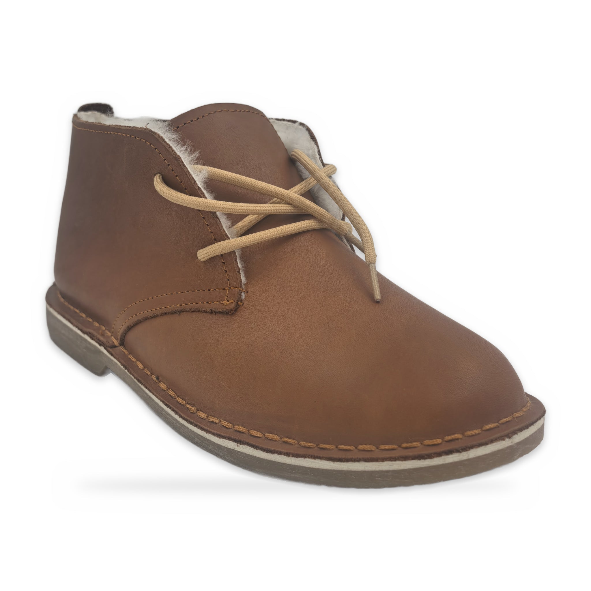 Ladies Wool-lined Farmers Vellies – Tan
