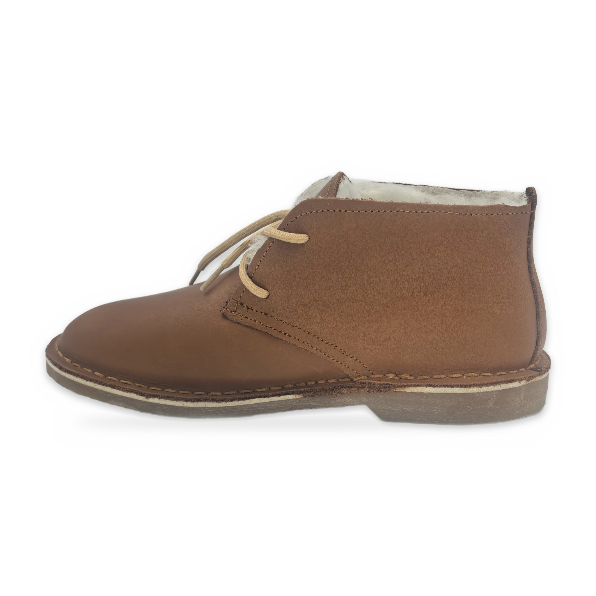 Wool-lined Farmers Vellies – Tan