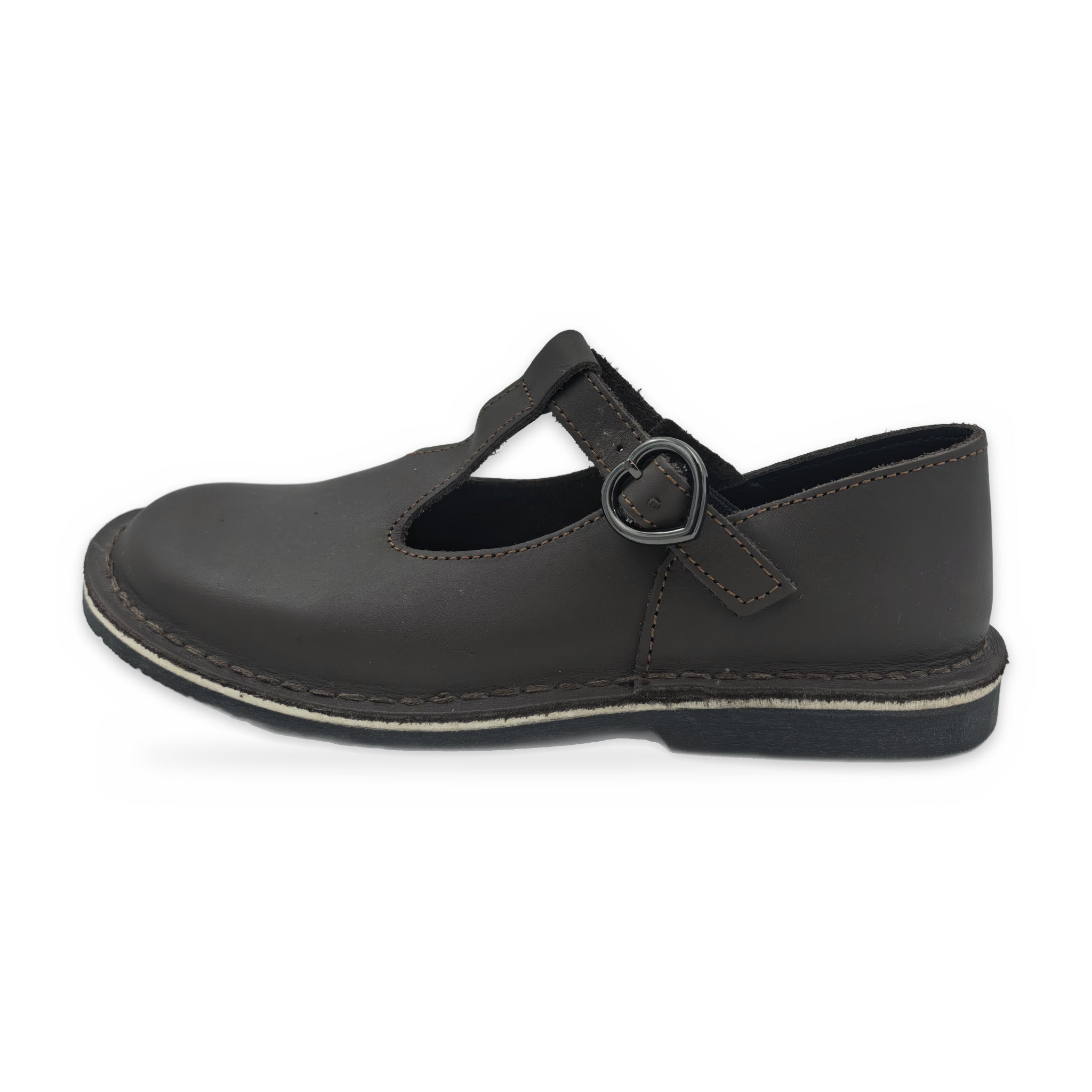 Leather T-Bar – Dark Brown