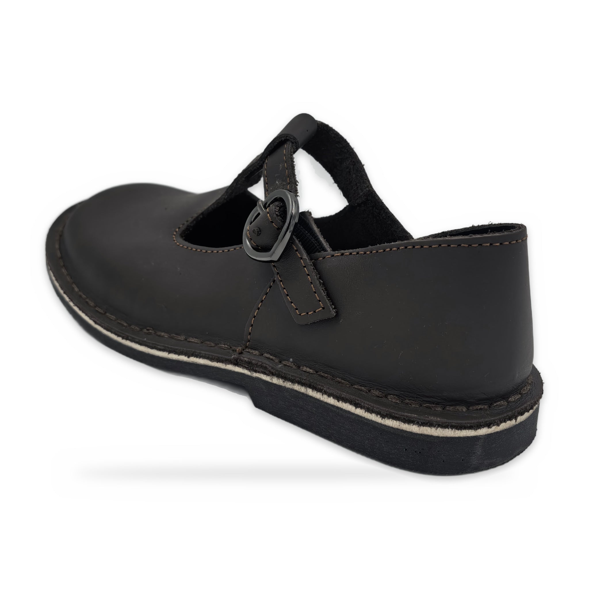 Leather T-Bar – Dark Brown